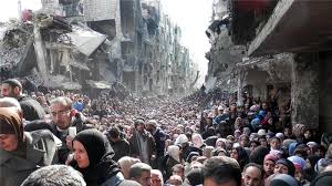 Image result for people refugees flee war