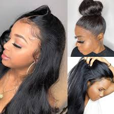 Cheap remy hair bob lace wigs, lace front wigs factory direct sale, glueless bob wigs. Amazon Com 360 Lace Frontal Wig With Baby Hair Silky Straight 360 Human Hair Wigs Pre Plucked Virgin Brazilian Remy Lace Front Wig 150 Density 20 Inch Natural Black Beauty