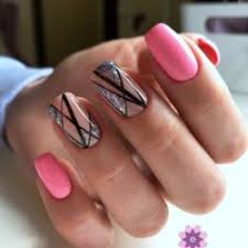 Don't you boring your solid colors? Bright Pink Nails The Best Images Bestartnails Com