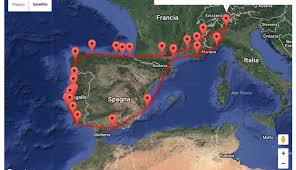 Il tempo di viaggio potrebbe essere più lungo nei fine settimana e nei giorni. Spagna E Portogallo In Camper