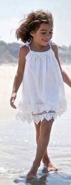 White Beach Dress Moda Para Ninas Vestidos Para Ninas Ropa Para Ninas