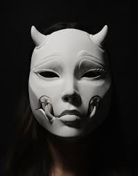 Glow in the Dark Oni Mask