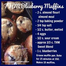 Jul 15, 2019 · i just made these muffins and they are fantastic! Thm Blueberry Muffins S Trim Healthy Recipes Trim Healthy Mama Breakfast Trim Healthy