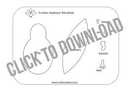Check spelling or type a new query. Free Turkey Applique Template Printable Via Lilblueboo Com Ashley Hackshaw Lil Blue Boo