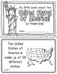 United States Booklet A Country Study Preschool Social Studies Kindergarten Social Studies Country Studies
