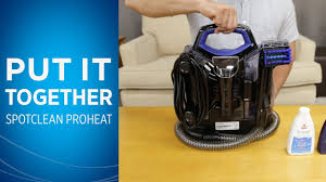 Bissell Spotclean Proheat Pet Portable Carpet Cleaner Manual How To Assemble Your Spotclean Youtube