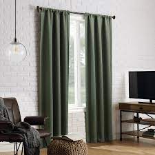 Sun Zero Avery 100 Blackout Rod Pocket Curtain Panel In Pearl Walmart Com Sage Green Curtains Green Curtains Curtains