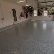 To keep things looking good, you'll have to put down a. High Performance 100 Solids Industrial Floor Epoxy Kits