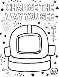Wonder Outer Space Coloring Pages Kindness Themed Aulas Atividades Free