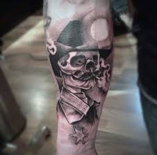 Native americans, cowboys, cowgirls and more. Mustache Skull Sheriff Black And White Tattoo For Man Cowboy Tattoos Tattoos For Guys Star Tattoos For Men