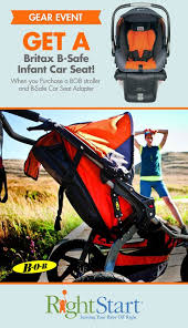 Choose Any Bob Stroller A Car Seat Adapter And Get A Britax B Safe Infant Car Seat On The House Jogging Stroller Reviews Best Baby Strollers Bob Stroller