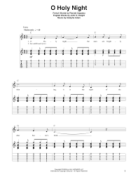 Tabbed from darlene zschech live video when a child is born, url below intro: O Holy Night Sheet Music Adolphe Adam Guitar Tab Single Guitar