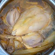 We used about 18 cups of water to submerge a 4 pound chicken in a deep stock pot. 6 Quick And Healthy Dinner Ideas Boiled Chicken Recipes Your Guardian Chef