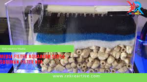 Filter dengan daya penjernihan air yang sangat bagus untuk ikan hias namun tidak cocok untuk aquascape karena posisi tampilannya. Media Filter Aquarium Serta Susunan Filter Nya Lengkap Rekreartive
