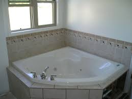 Garden tub with tile surround. Corner Jacuzzi Tub Tile Ideas Novocom Top