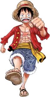 Monkey D Luffy Is Wearing A Red Jacket With A Straw Hat Blue Pants And Scandals Anime Guys One Piece Manga One Piece Anime