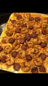 Loaded Mac Cheese With Shrimp Sausage And Crab Meat Seafood Mac And Cheese Shrimp Mac And Cheese Recipe Crab Mac And Cheese