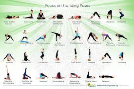 Yoga poses for a sound sleep: Standing Yoga Poses For Beginners Visual Ly