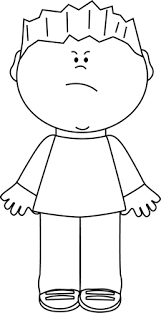 Black And White Kids Exercise Clipart Black And White Boy With An Angry Face Clipart Black And White Coloring Pages For Boys Kids Clipart