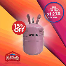 Cylinder contains a pressure relief device. 15 Sale During The Month Of June Air Cool R404 Freon 127 50 Air Cool R410a Freon 127 50 Air Cool R134a Freon 131 75 Located East Street South Independence Highway Or Call 242 601 6018 Or