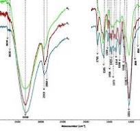 FTIR spectra 4000-500 cm -1 range acquired from hardwood ...