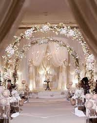 20 Awesome Indoor Wedding Ceremony Decoration Ideas Elegantweddinginvites Com Blog White Wedding Decorations Wedding Aisle Decorations Stunning Wedding Venues