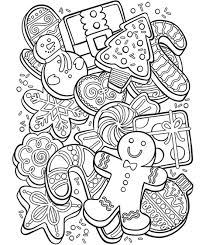 Christmas picture sudoku with winter holiday icons. Christmas Cookie Collage Coloring Page Crayola Com