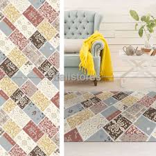 Desenli Ucuz Hali Patchwork Sari Halistores Com Ev Dekoru Halilar Renkler