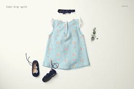 Baby Dress Mockup Set 5 Baby Dress Clothing Mockup Dresses