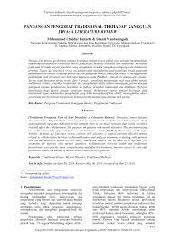 Review jurnal adalah sebuah ulasan yang ditulis dengan tujuan mempermudah seseorang dalam memahami inti dari hasil penelitian yang telah dilakukan. Pdf Pandangan Pengobat Tradisional Terhadap Gangguan Jiwa A Literature Review