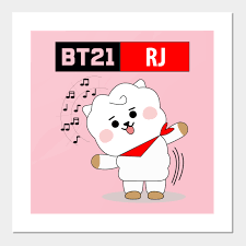 Zu diesem zeitpunkt studierte er bereits schauspiel, besaß jedoch kein training in gesang oder tanz. Bts Bt21 Rj Jin Bts Posters And Art Prints Teepublic