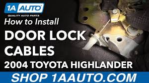 We currently carry 31 interior door handle products to choose from for your 2005 toyota tundra, and our inventory prices range from as little as $9.99 up to $31.99. How To Replace Front Door Handle And Lock Cables 00 07 Toyota Highlander Youtube