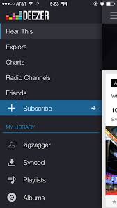 Image Of Deezer App Options Screen Radio Channels Sonos Smart Home