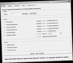 Most wanted v1.2 money trainer (262kb) need for speed: Trainer Most Wanted Sedang