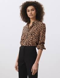 Silk camisoles with lace detailing have even more appeal when seen in sapphire, while peplum vest tops take on a tough edge when crafted from light wash denim. Women S Silk Shirts Blouses M S
