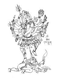 India Bollywood Coloring Pages For Adults Shiva Art Hindu Art Lord Shiva