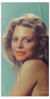 Lindsay Wagner, Actress #1 Beach Towel