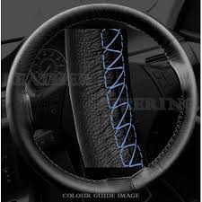 Check spelling or type a new query. Bmw 3 Series E90 E91 Black Leather Steering Wheel Cover Royal Blue Stitch