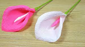 2 step by step tutorial for paper flowers diy: How To Make Paper Flower 2017 Flower Making Of Crepe Paper Diy Paper Crafts Youtube