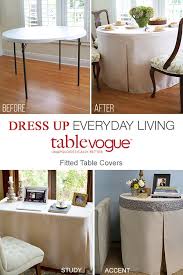 Turn Your Table Into A Work Of Art With Tablevogue Fitted Washable Table Covers Made With High Quality Fitted Table Cover Wood Furniture Diy Table Covers