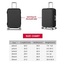 Travel Luggage Cover Durable Anti Scratch Suitcase Protector Fits 20 30 Inch Luggage Waterproof Oxford Fabirc Elastic Cloth