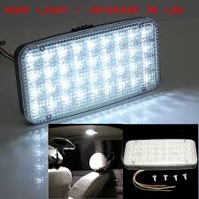 White 12v 36 Led Car Truck Auto Van Vehicle Ceiling Dome Indoor Roof Interior Light Lamp Dc Universal Car Styling Interior Lighting Roof Ceiling Roof Light