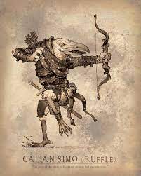 A Kenku Fighter By Mike Faille Dungeons And Dragons Art Dungeons And Dragons Characters Fantasy Character Design
