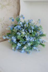Same day delivery by a professional florist in north haven, ct. Blue Forget Me Not Wedding Bouquet Etsy Blue Flowers Bouquet Flower Bouquet Wedding Flower Girl Bouquet
