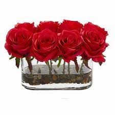 We have roses, carnations, tulips, peonies, and more! Red Faux Flowers Free Shipping Over 35 Wayfair