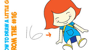 Things to draw are aplenty but because you can't come up with fun and interesting ideas, you may wound up not getting started in the first place. How To Draw A Cartoon Little Girl Or A Girl Dolly From The Number 16 Easy Drawing Tutorial For Kids How To Draw Step By Step Drawing Tutorials