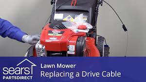 Inspect the whole cable from the handlebar. Replacing The Drive Cable On A Lawn Mower Youtube