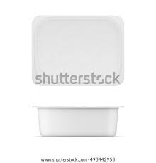 Download Vector Images Illustrations And Cliparts Rectangular White Matt Plastic Tub With Foil Lid For Dairy Products Cream Cheese Butter Margarine Spread Sour Cream Cottage Cheese Realistic Packaging Mockup Template Top And