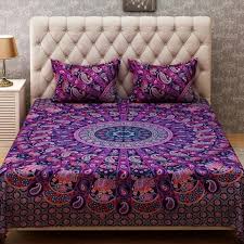 Black and white mandala urban twin tapestry. Indian Handmade Mandala Bed Sheets Set Full Flat Sheet Twin Etsy Queen Bedding Sets Bedding Set Queen Size Bedspread