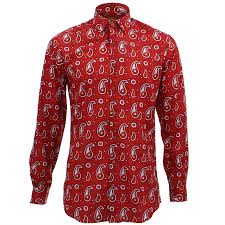With our incredible range of chemises imprimées, we are pretty sure we've got what you are looking for! Chemise Homme Loud Originals Slim Motif Cachemire Rouge Retro Psychedelique Fantaisie Ebay